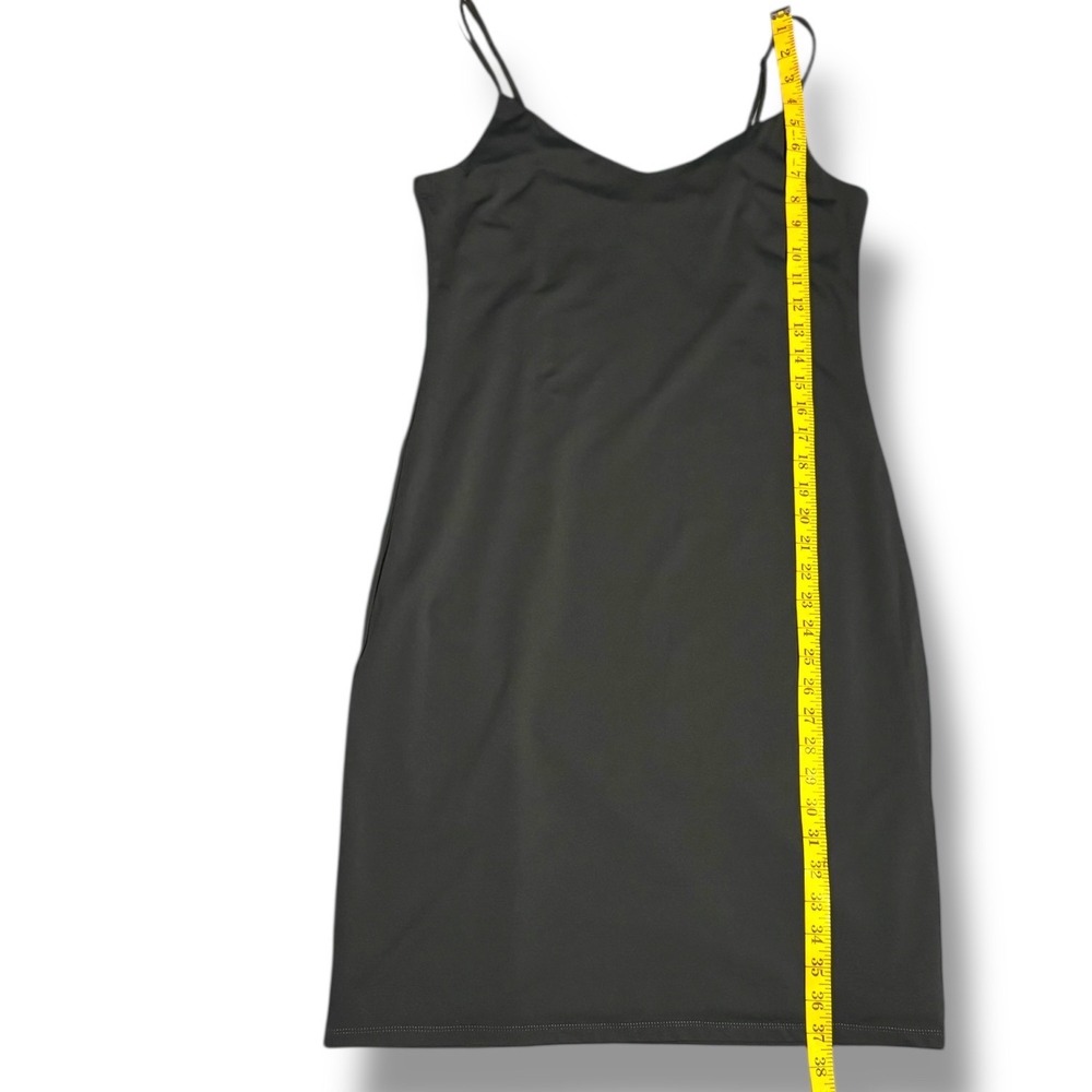 Babaton Aritzia Contour Cami Midi Slip Dress XL Dark Green Tight Party‎ Cocktail - Picture 4 of 7